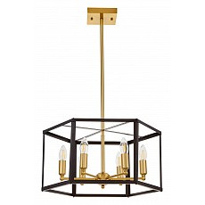 Люстра на штанге lumina deco lorton ldp 1142-6 bk-md